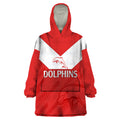 custom-text-and-number-nrl-dolphins-rugby-wearable-blanket-hoodie-simple-red-style-2023