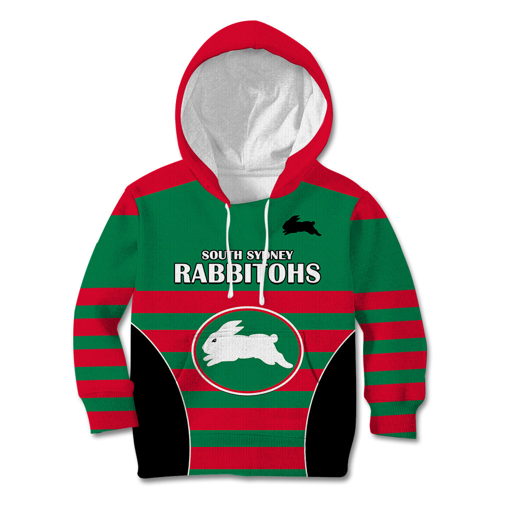 nrl-rabbitohs-rugby-kid-hoodie-simple-style-2023