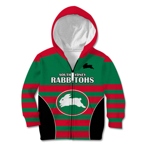 nrl-rabbitohs-rugby-kid-hoodie-simple-style-2023