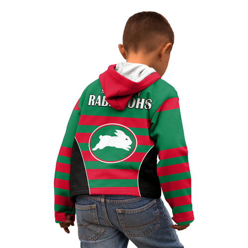 nrl-rabbitohs-rugby-kid-hoodie-simple-style-2023