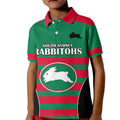 nrl-rabbitohs-rugby-kid-polo-shirt-simple-style-2023