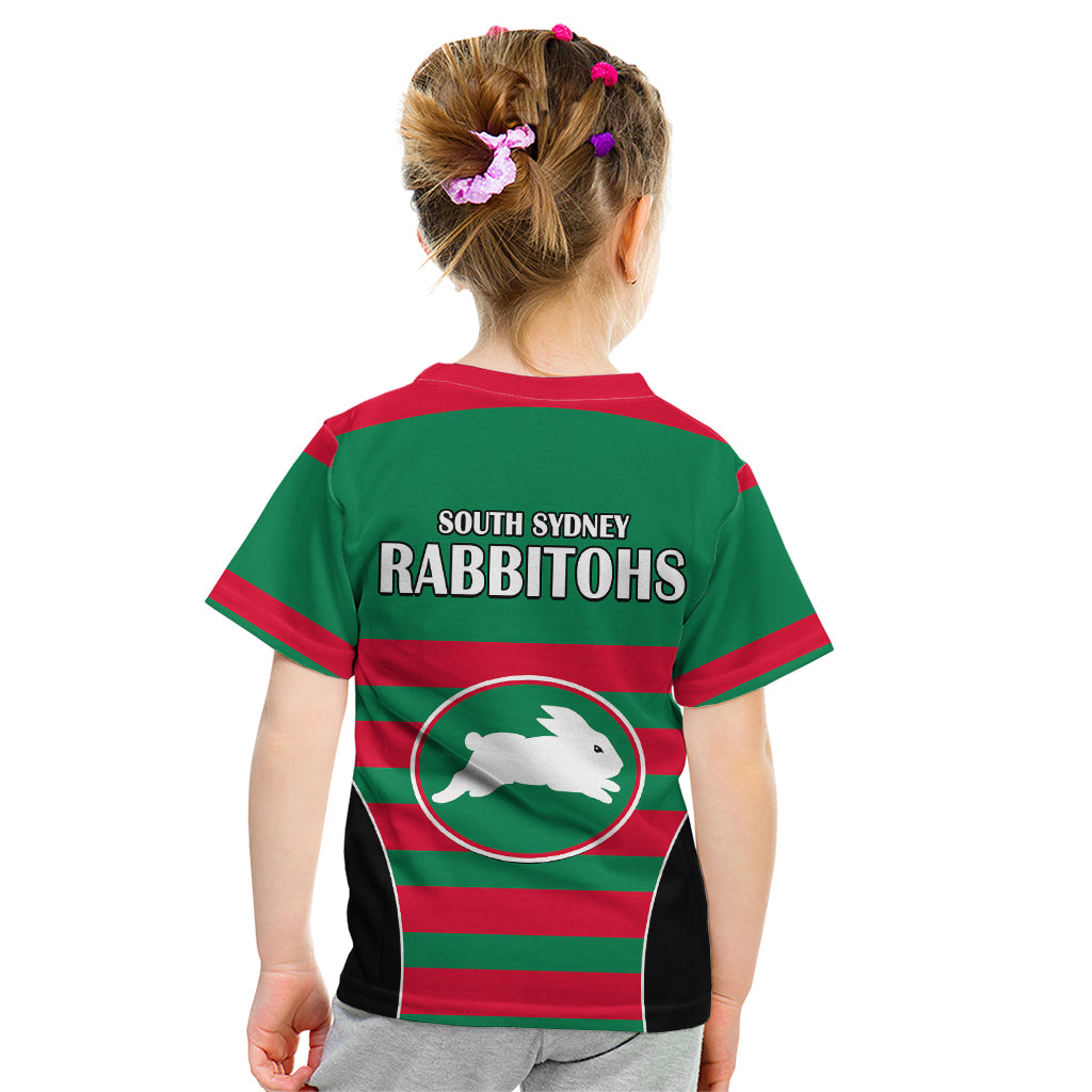nrl-rabbitohs-rugby-kid-t-shirt-simple-style-2023