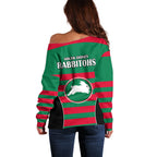 nrl-rabbitohs-rugby-off-shoulder-sweater-simple-style-2023