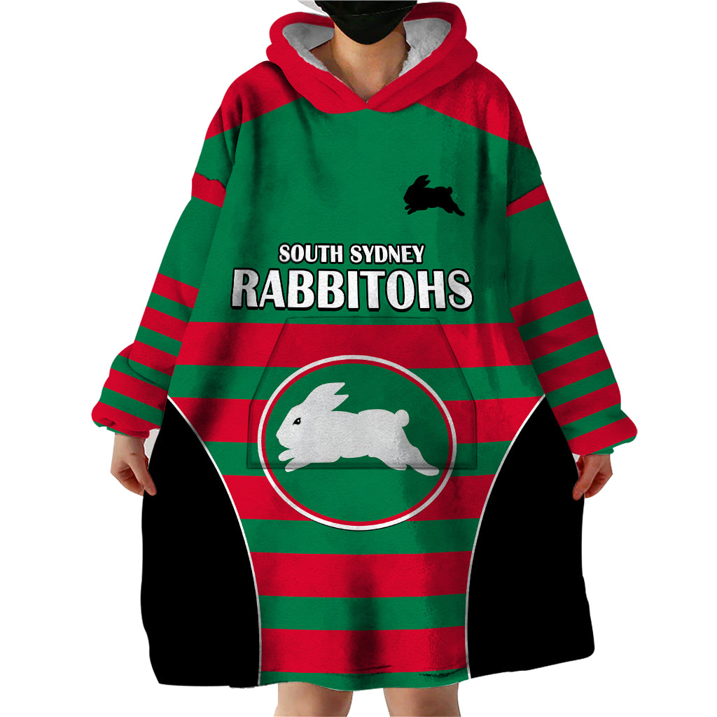 nrl-rabbitohs-rugby-wearable-blanket-hoodie-simple-style-2023