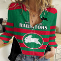 NRL Rabbitohs Rugby Women Casual Shirt Simple Style 2023 LT9