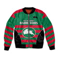 custom-text-and-number-nrl-rabbitohs-rugby-bomber-jacket-simple-style-2023