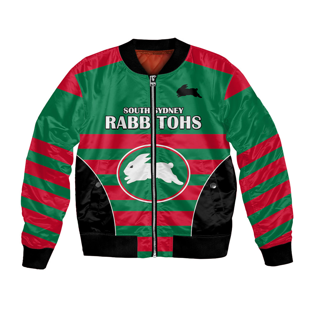 custom-text-and-number-nrl-rabbitohs-rugby-bomber-jacket-simple-style-2023