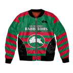 custom-text-and-number-nrl-rabbitohs-rugby-bomber-jacket-simple-style-2023