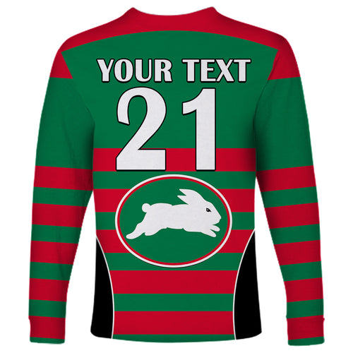 custom-text-and-number-nrl-rabbitohs-rugby-long-sleeve-shirt-simple-style-2023
