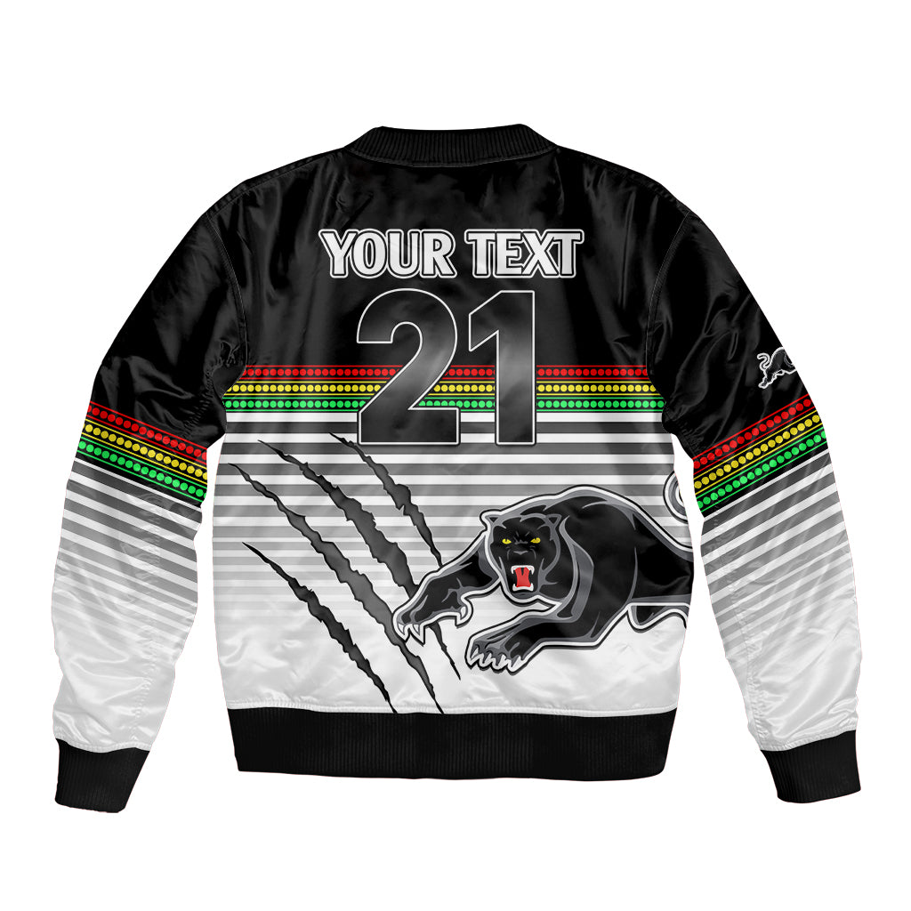 custom-text-and-number-penrith-panthers-rugby-bomber-jacket-authentic-permiers-black-version-2023