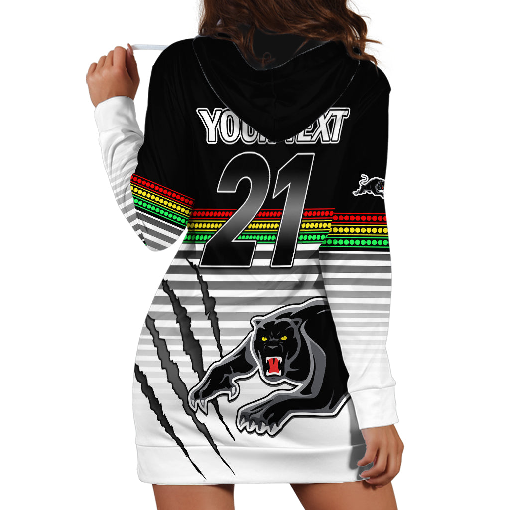 custom-text-and-number-penrith-panthers-rugby-hoodie-dress-authentic-permiers-black-version-2023