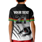 custom-text-and-number-penrith-panthers-rugby-kid-polo-shirt-authentic-permiers-black-version-2023