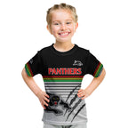 custom-text-and-number-penrith-panthers-rugby-kid-t-shirt-authentic-permiers-black-version-2023