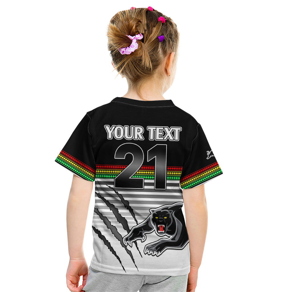 custom-text-and-number-penrith-panthers-rugby-kid-t-shirt-authentic-permiers-black-version-2023