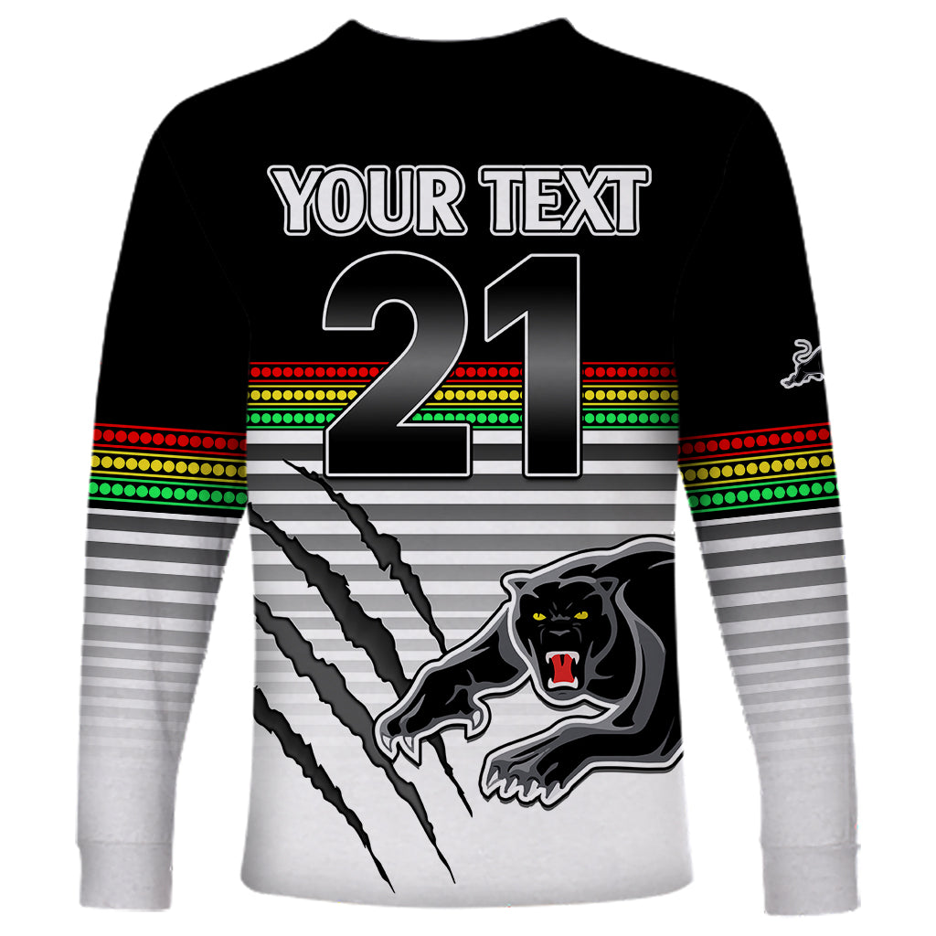 custom-text-and-number-penrith-panthers-rugby-long-sleeve-shirt-authentic-permiers-black-version-2023