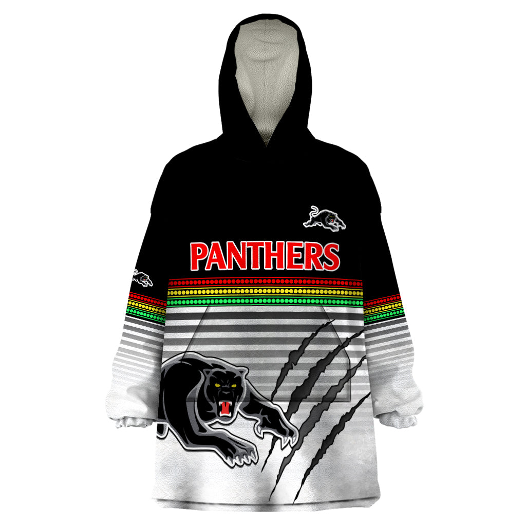 custom-text-and-number-penrith-panthers-rugby-wearable-blanket-hoodie-authentic-permiers-black-version-2023