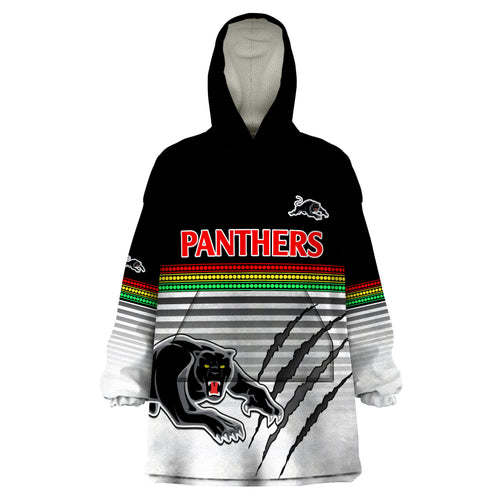 custom-text-and-number-penrith-panthers-rugby-wearable-blanket-hoodie-authentic-permiers-black-version-2023