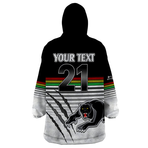 custom-text-and-number-penrith-panthers-rugby-wearable-blanket-hoodie-authentic-permiers-black-version-2023