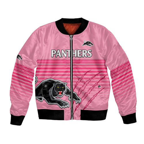 custom-text-and-number-penrith-panthers-rugby-bomber-jacket-authentic-permiers-pink-version-2023
