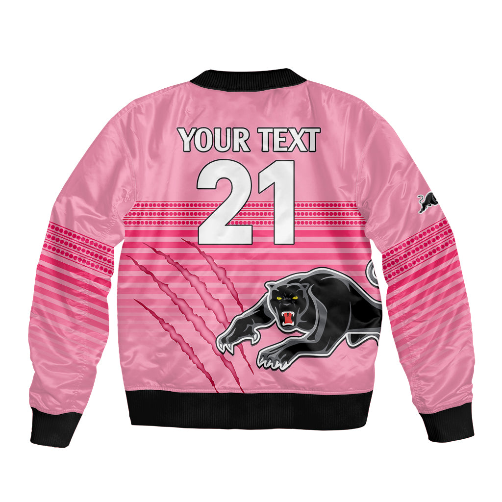 custom-text-and-number-penrith-panthers-rugby-bomber-jacket-authentic-permiers-pink-version-2023