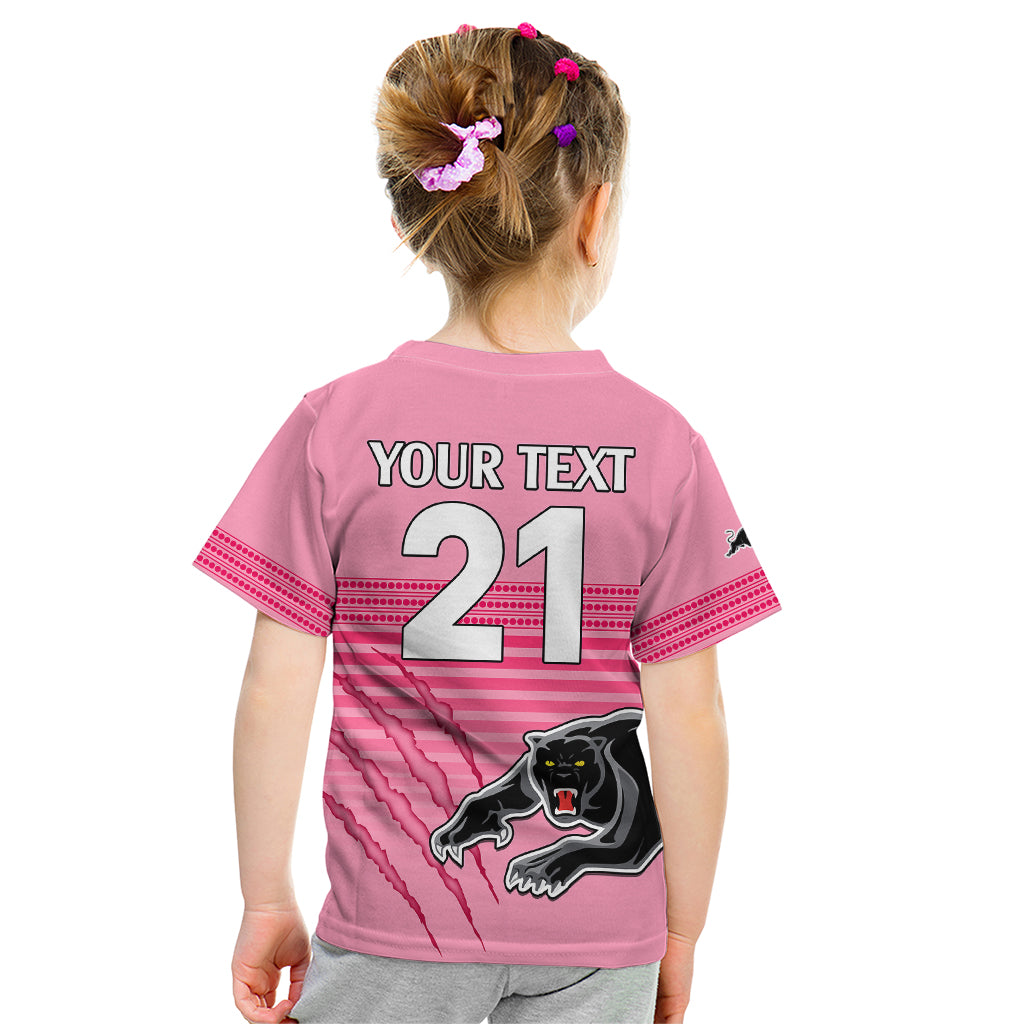 custom-text-and-number-penrith-panthers-rugby-kid-t-shirt-authentic-permiers-pink-version-2023