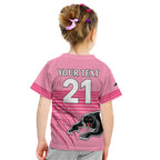 custom-text-and-number-penrith-panthers-rugby-kid-t-shirt-authentic-permiers-pink-version-2023