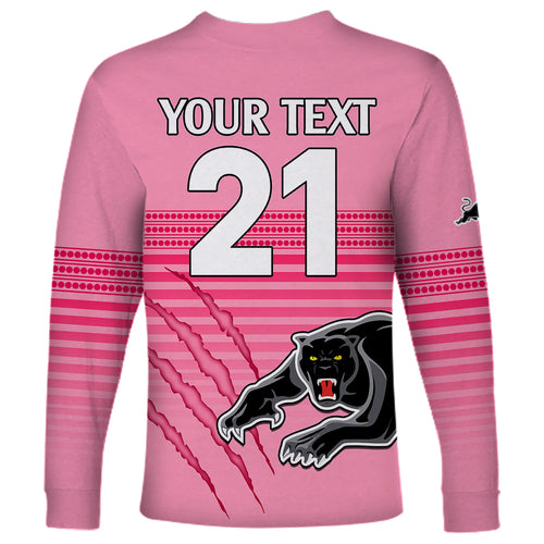 custom-text-and-number-penrith-panthers-rugby-long-sleeve-shirt-authentic-permiers-pink-version-2023