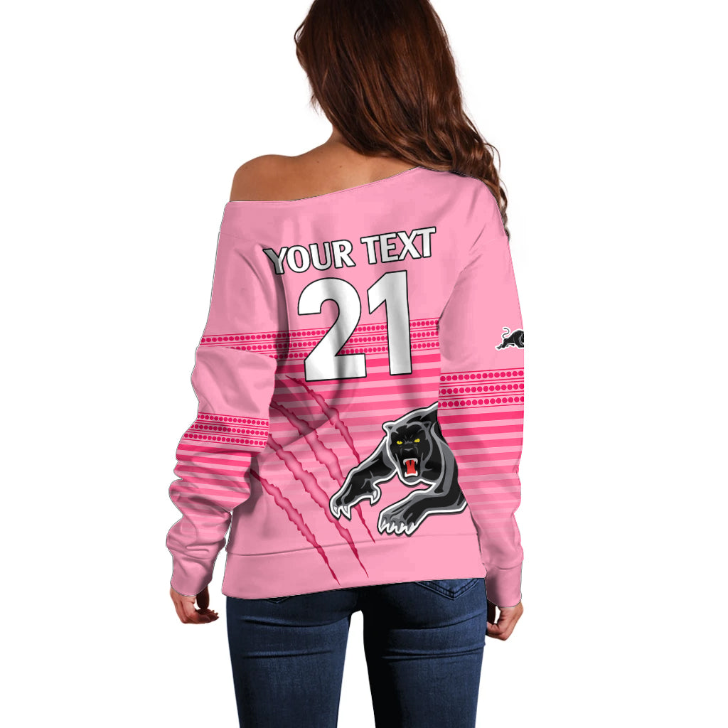 custom-text-and-number-penrith-panthers-rugby-off-shoulder-sweater-authentic-permiers-pink-version-2023
