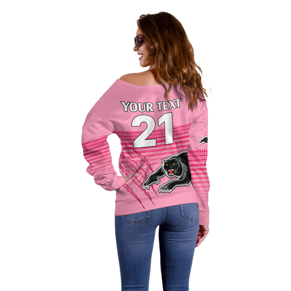 custom-text-and-number-penrith-panthers-rugby-off-shoulder-sweater-authentic-permiers-pink-version-2023