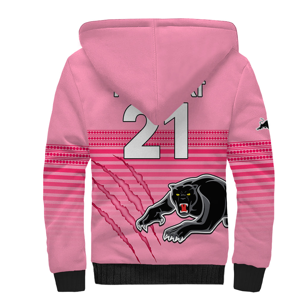 custom-text-and-number-penrith-panthers-rugby-sherpa-hoodie-authentic-permiers-pink-version-2023