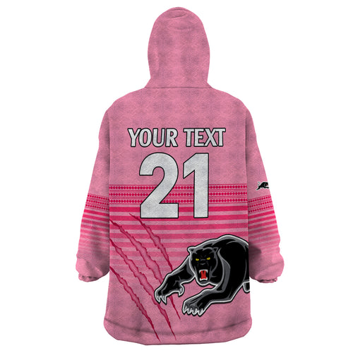 custom-text-and-number-penrith-panthers-rugby-wearable-blanket-hoodie-authentic-permiers-pink-version-2023