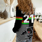 (Custom Text And Number) Penrith Panthers Rugby Women Casual Shirt Proud The Panthers Comeback LT9