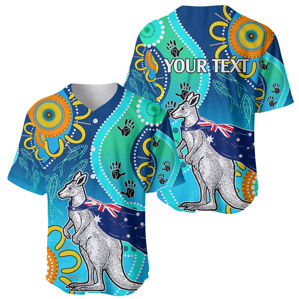 personalised-australia-kangaroo-baseball-jersey-aboriginal-tribal-art-stylization