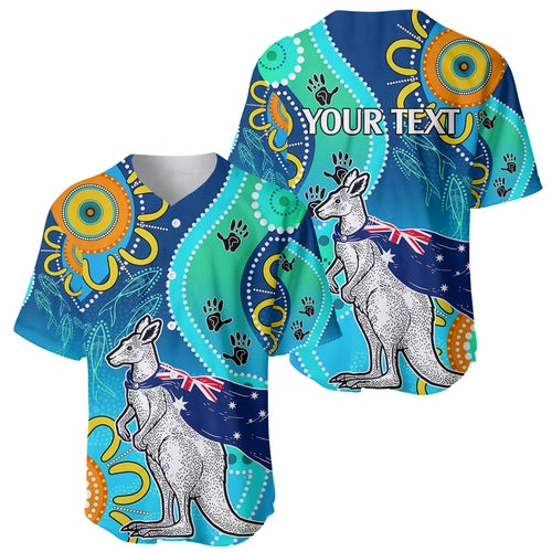 personalised-australia-kangaroo-baseball-jersey-aboriginal-tribal-art-stylization