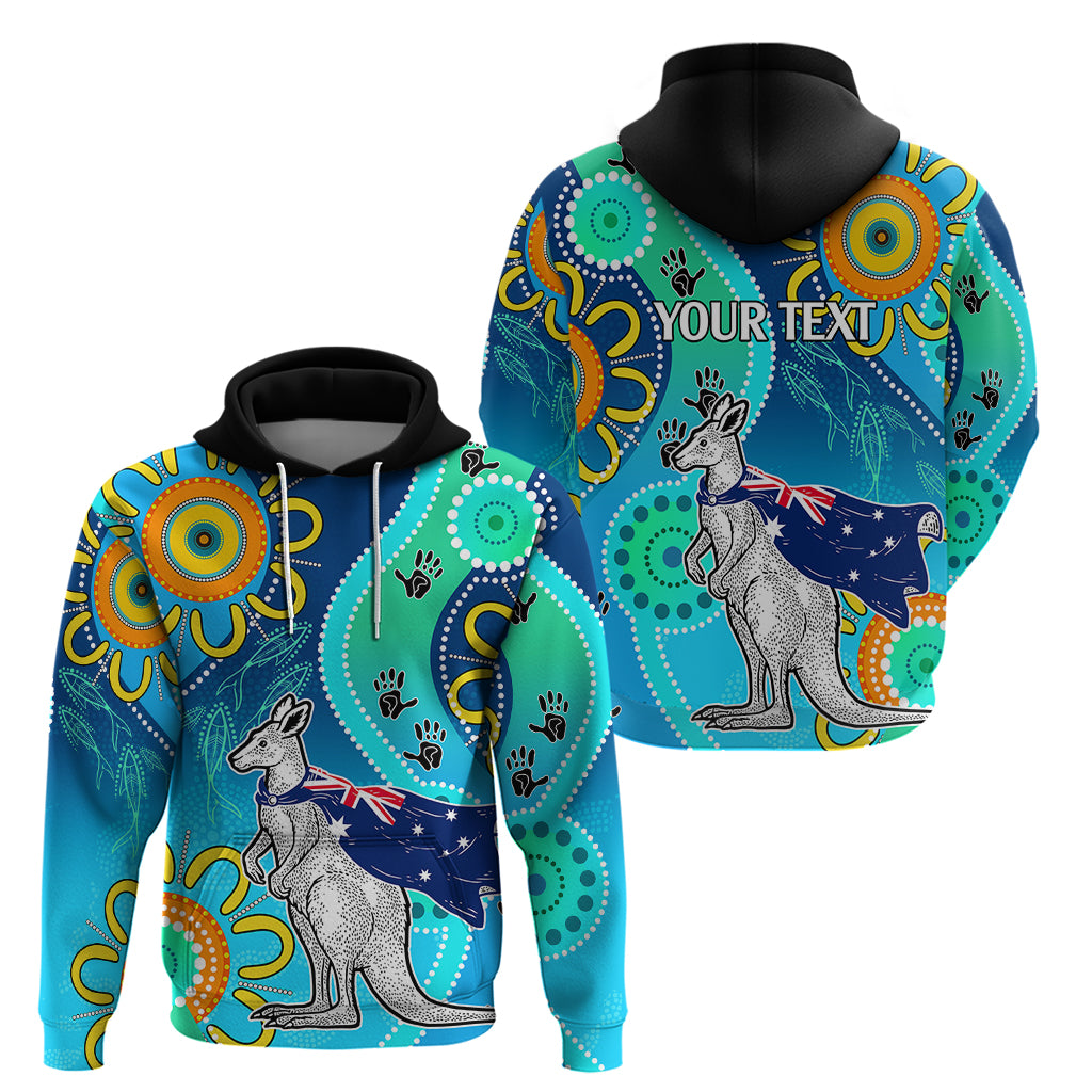 personalised-australia-kangaroo-hoodie-aboriginal-tribal-art-stylization