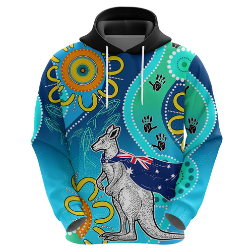personalised-australia-kangaroo-hoodie-aboriginal-tribal-art-stylization