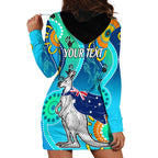 personalised-australia-kangaroo-hoodie-dress-aboriginal-tribal-art-stylization
