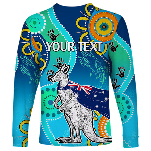 personalised-australia-kangaroo-long-sleeve-shirt-aboriginal-tribal-art-stylization
