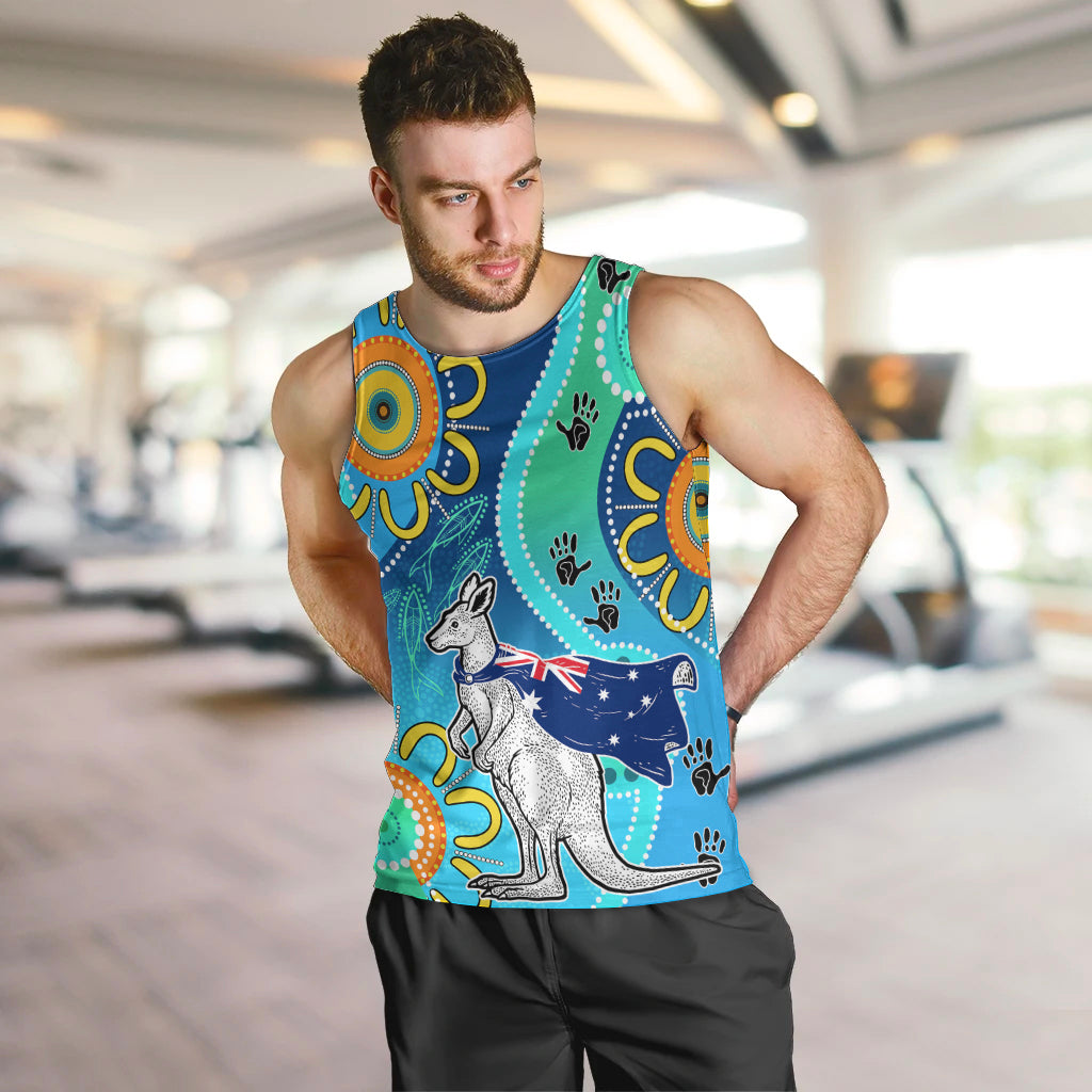 personalised-australia-kangaroo-men-tank-top-aboriginal-tribal-art-stylization