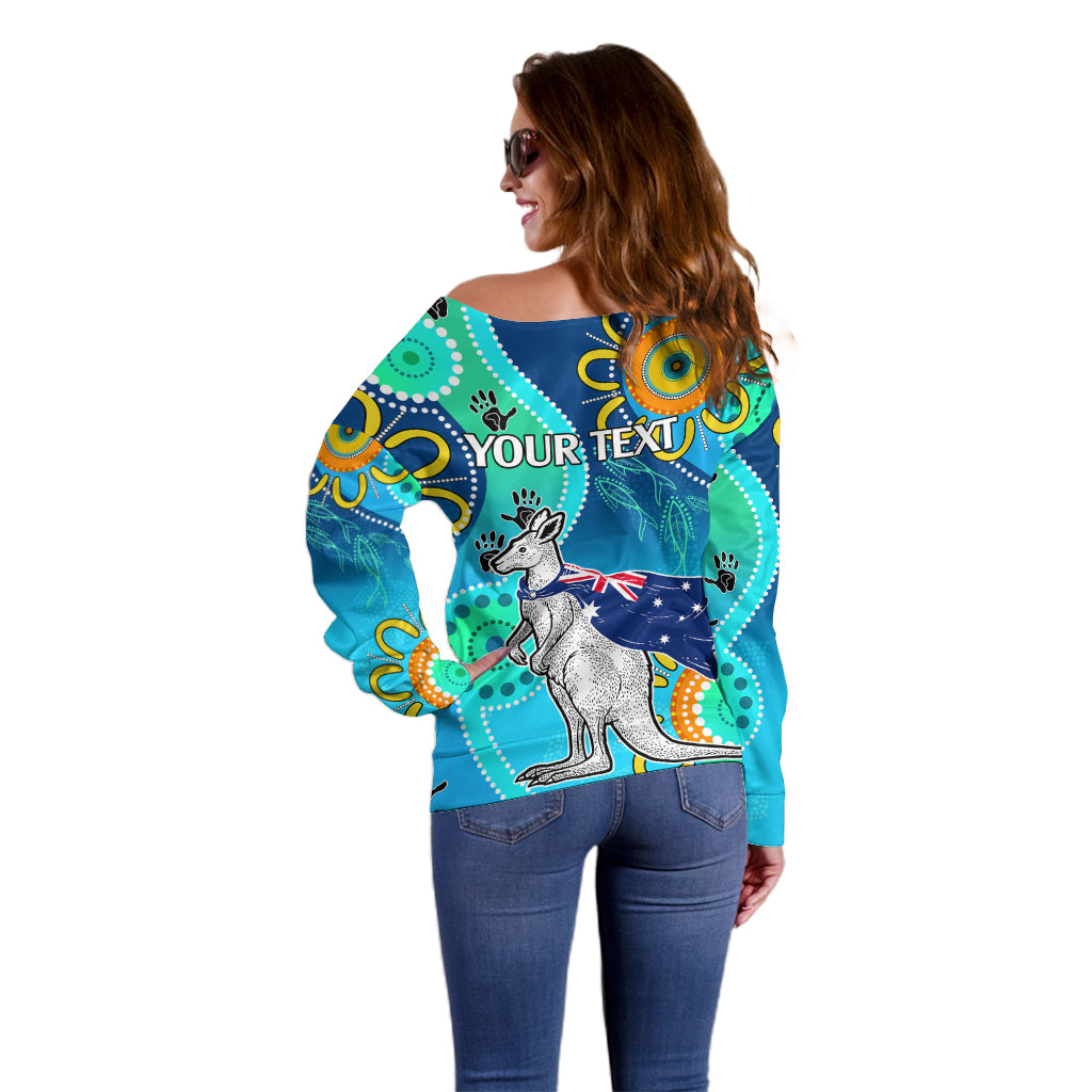 personalised-australia-kangaroo-off-shoulder-sweater-aboriginal-tribal-art-stylization