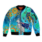 personalised-australia-kangaroo-sleeve-zip-bomber-jacket-aboriginal-tribal-art-stylization