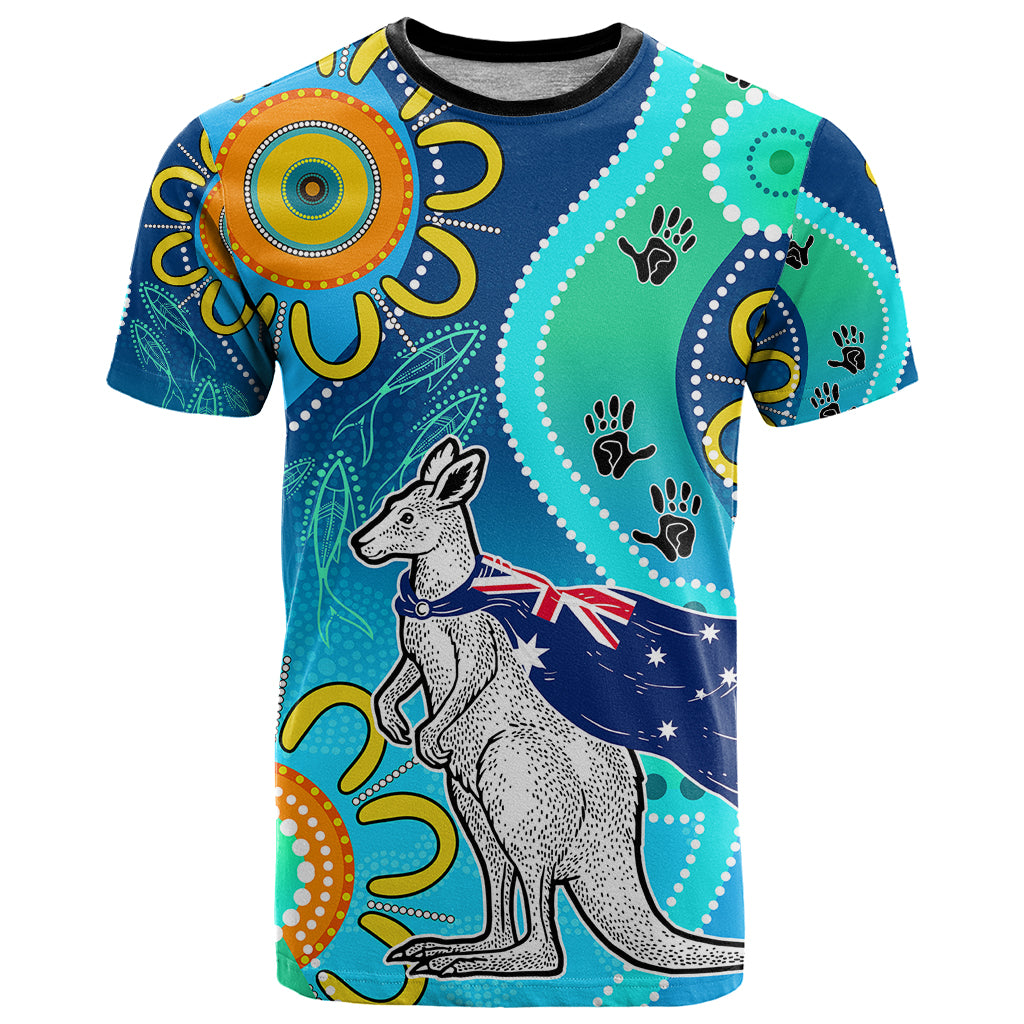personalised-australia-kangaroo-t-shirt-aboriginal-tribal-art-stylization