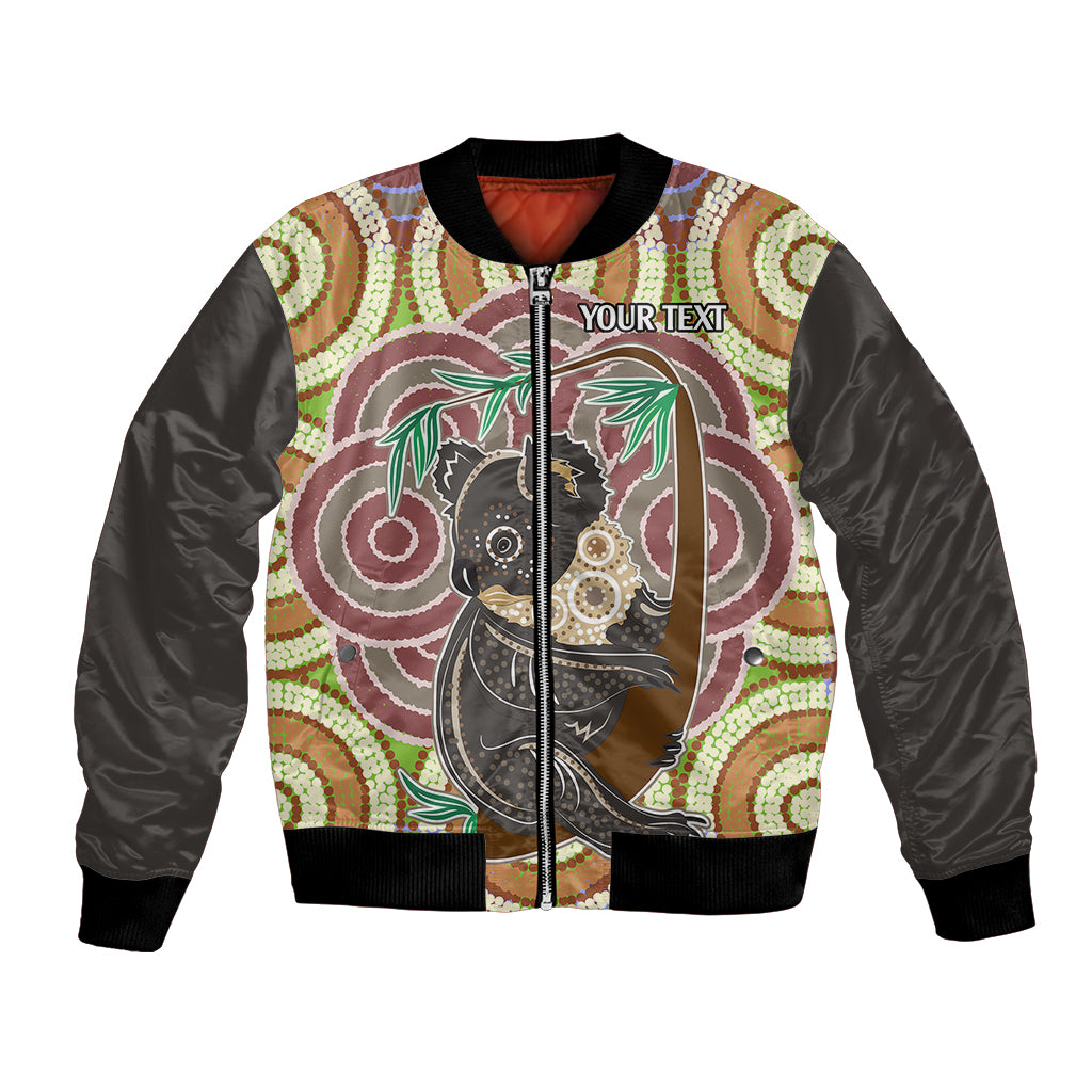 personalised-australia-koala-bomber-jacket-aboriginal