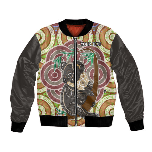 personalised-australia-koala-bomber-jacket-aboriginal