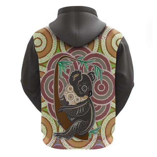 personalised-australia-koala-hoodie-aboriginal