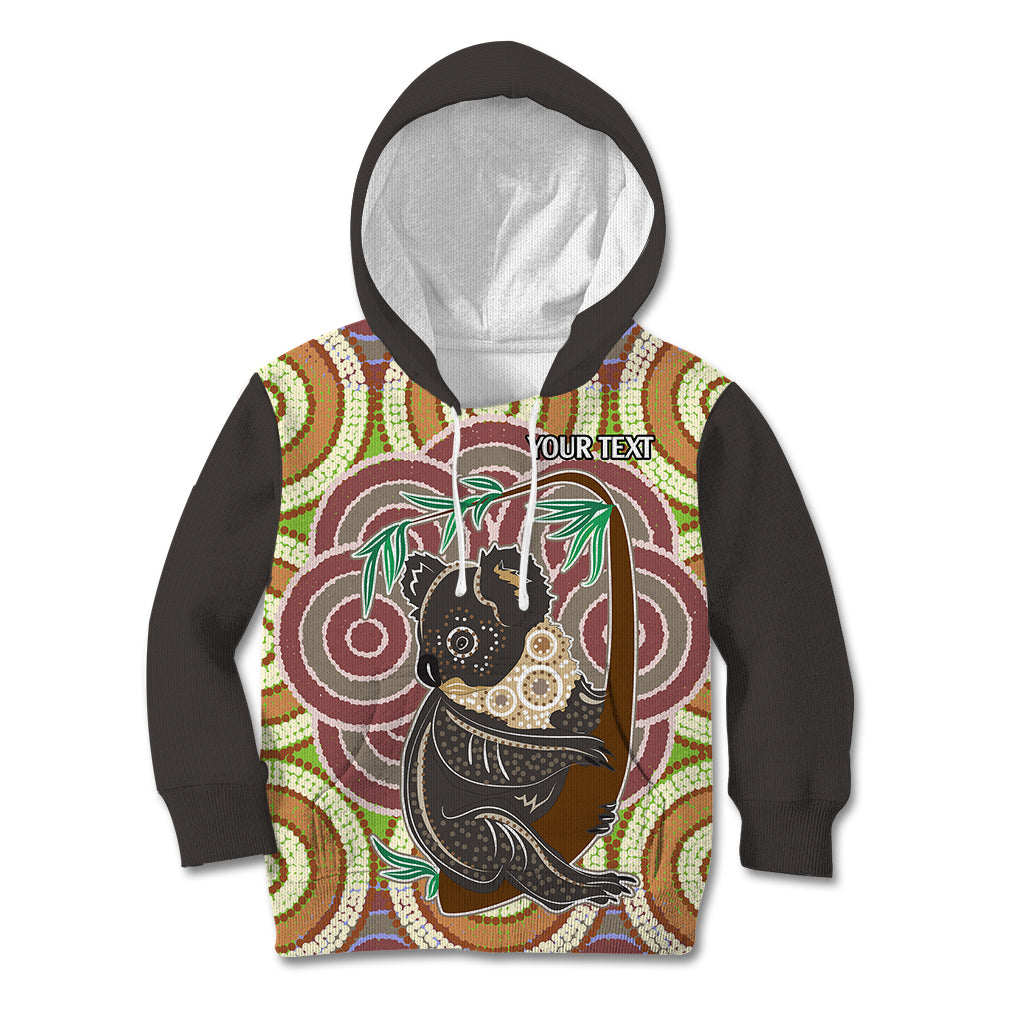 personalised-australia-koala-kid-hoodie-aboriginal