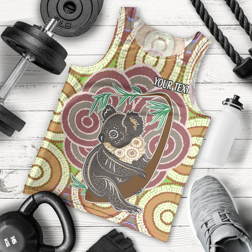 personalised-australia-koala-men-tank-top-aboriginal