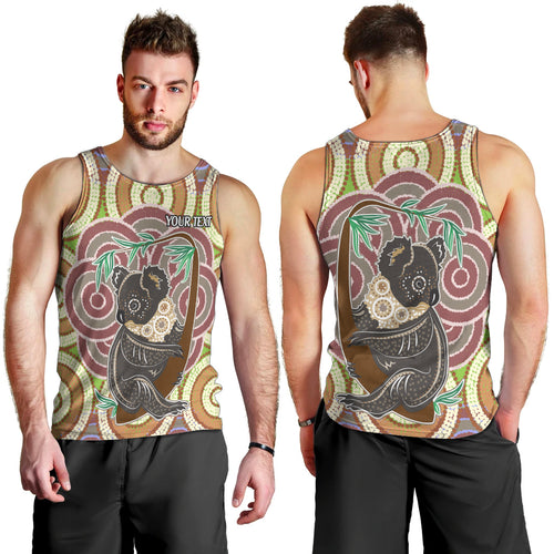 personalised-australia-koala-men-tank-top-aboriginal