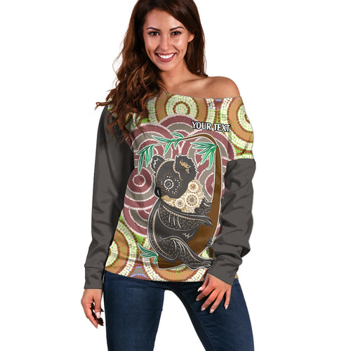 personalised-australia-koala-off-shoulder-sweater-aboriginal