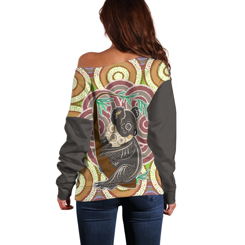 personalised-australia-koala-off-shoulder-sweater-aboriginal